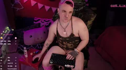 Gage Allin AKA Alpha Pussy online show from February 25, 1:10 am